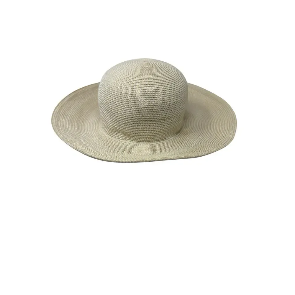 Eric Javits New York Squishee Hampton Woven Rolled Brim Sun Hat Packable - Picture 5 of 9